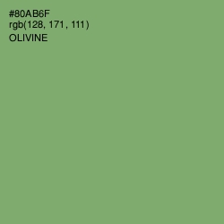 #80AB6F - Olivine Color Image