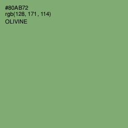 #80AB72 - Olivine Color Image