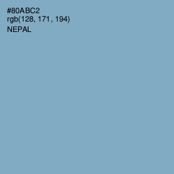 #80ABC2 - Nepal Color Image