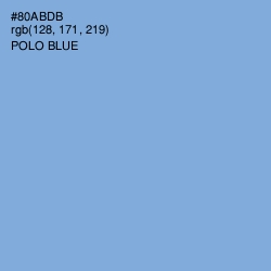 #80ABDB - Polo Blue Color Image