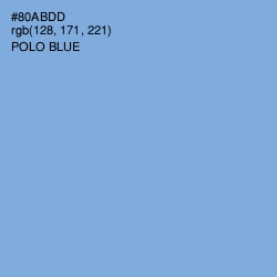 #80ABDD - Polo Blue Color Image