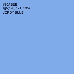 #80ABEB - Jordy Blue Color Image