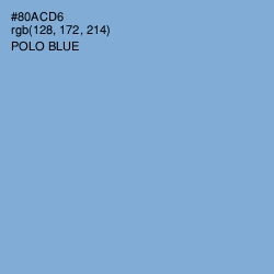 #80ACD6 - Polo Blue Color Image