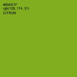 #80AE1F - Citron Color Image