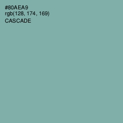 #80AEA9 - Cascade Color Image