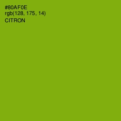 #80AF0E - Citron Color Image