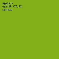 #80AF17 - Citron Color Image