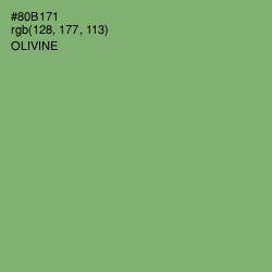 #80B171 - Olivine Color Image