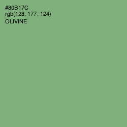 #80B17C - Olivine Color Image