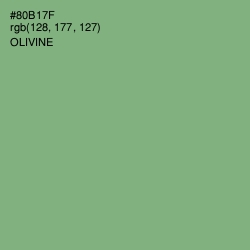 #80B17F - Olivine Color Image