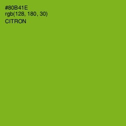 #80B41E - Citron Color Image