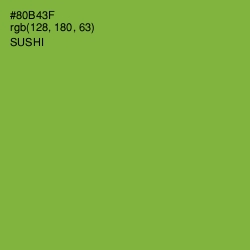 #80B43F - Sushi Color Image