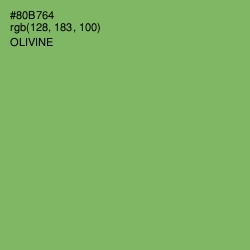 #80B764 - Olivine Color Image