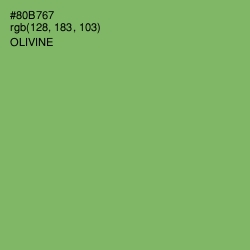 #80B767 - Olivine Color Image