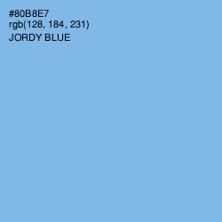 #80B8E7 - Jordy Blue Color Image