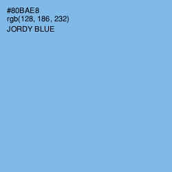 #80BAE8 - Jordy Blue Color Image