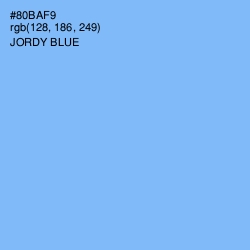 #80BAF9 - Jordy Blue Color Image