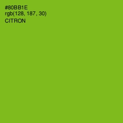 #80BB1E - Citron Color Image