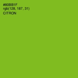 #80BB1F - Citron Color Image