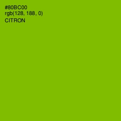 #80BC00 - Citron Color Image