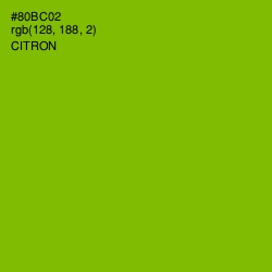 #80BC02 - Citron Color Image