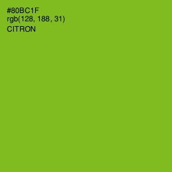 #80BC1F - Citron Color Image