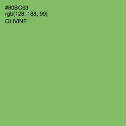 #80BC63 - Olivine Color Image