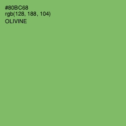 #80BC68 - Olivine Color Image