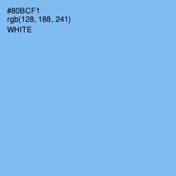 #80BCF1 - Jordy Blue Color Image