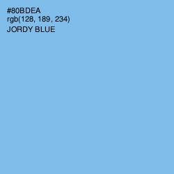 #80BDEA - Jordy Blue Color Image