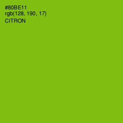 #80BE11 - Citron Color Image