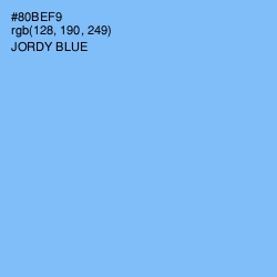 #80BEF9 - Jordy Blue Color Image
