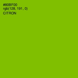 #80BF00 - Citron Color Image