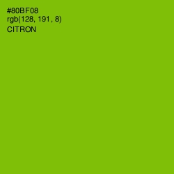 #80BF08 - Citron Color Image