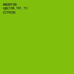 #80BF0B - Citron Color Image