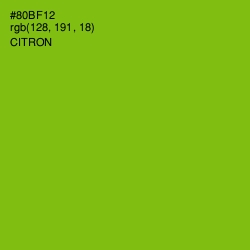 #80BF12 - Citron Color Image