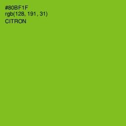#80BF1F - Citron Color Image
