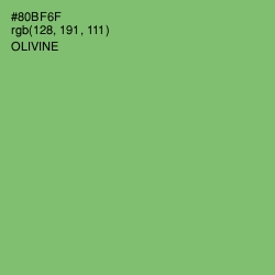 #80BF6F - Olivine Color Image