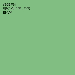 #80BF81 - Envy Color Image