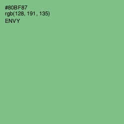 #80BF87 - Envy Color Image