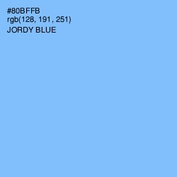 #80BFFB - Jordy Blue Color Image