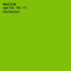 #80C00B - Pistachio Color Image