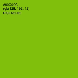 #80C00C - Pistachio Color Image