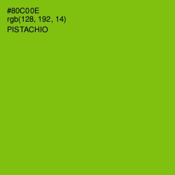 #80C00E - Pistachio Color Image