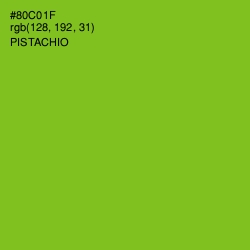 #80C01F - Pistachio Color Image