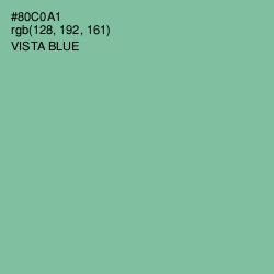 #80C0A1 - Vista Blue Color Image