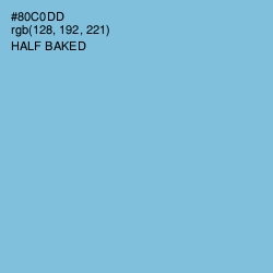 #80C0DD - Half Baked Color Image