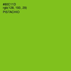 #80C11D - Pistachio Color Image