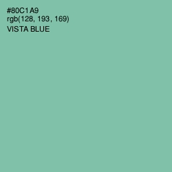 #80C1A9 - Vista Blue Color Image