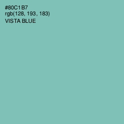 #80C1B7 - Vista Blue Color Image